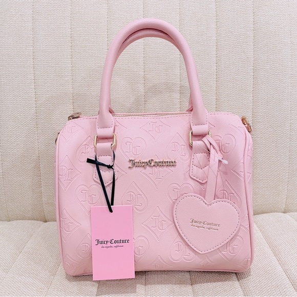 NEW Juicy Couture Pink Clay Fame Satchel Crossbody Bag - Picture 10 of 10